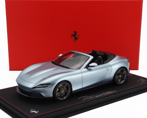 Bbr-Models - FERRARI ROMA SPIDER OPEN 2020 - CON VETRINA - WITH SHOWCASE GRIGIO ALLOY - GREY