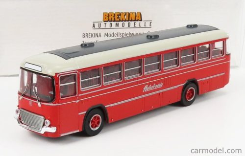 Brekina Plast - Fiat 306/3 Autobus Linea Autostradale 1962 Red Grey