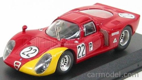 Best-Model - Alfa Romeo 33.2 N 22 Daytona 1968 Casoni - Biscardi Red Yellow