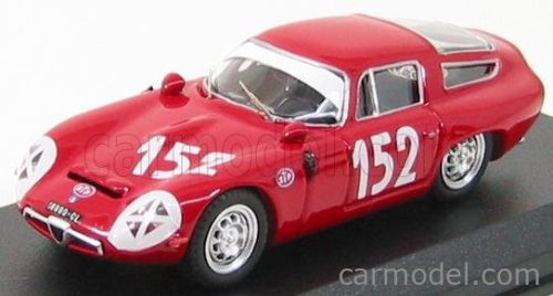 Best-Model - Alfa Romeo Tz1 N 152 Targa Florio 1970 Giugno - Sutera Red