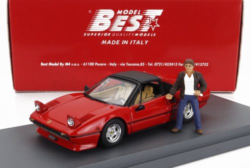 Best-Model - FERRARI 308 GTS 1977 - PERSONAL CAR GILLES VILLENEUVE WITH FIGURE RED