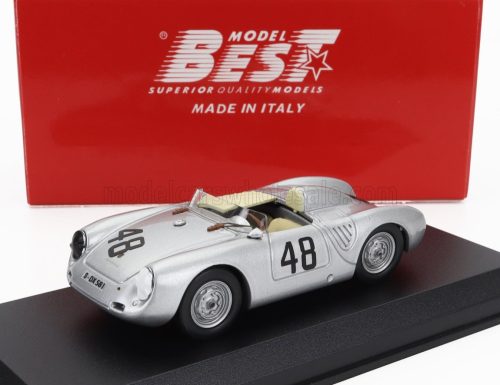 Best-Model - PORSCHE 550RS SPIDER N 48 1000km BUENOS AIRES 1958 STIRLING MOSS - JEAN BEHRA SILVER