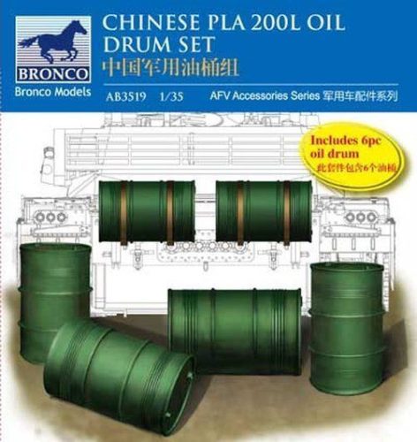 Bronco Models - Chinese PLA 200L Oil Drum set