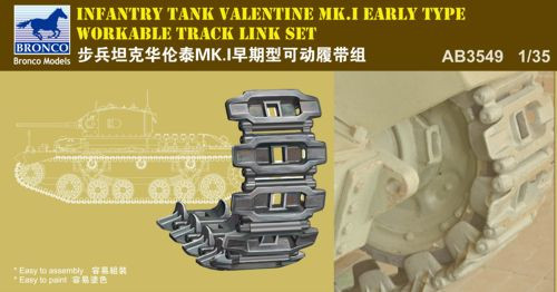 Bronco Models - Valentine Mk.I Early Workable Track Set