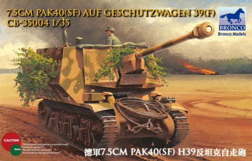 Bronco Models - 7.5cm Pak40(Sf) auf Geschutzwagen 39H(f)