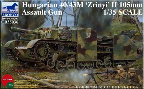 Bronco Models - Hungarian 40/43M Zrinyi II 105mm Assault Gun