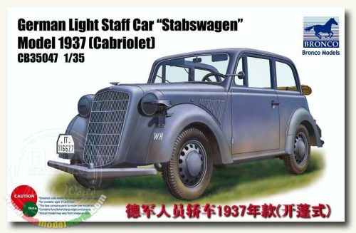 Bronco Models - German Light Staff Car Stabswagen Mod. 1937 (Cabriolet)