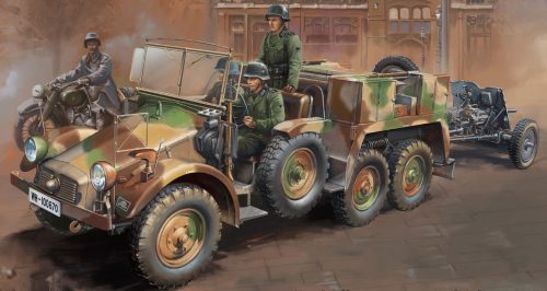 Bronco Models - Krupp Protze Kfz.69 L 2 H 143 with 3.7cm Pak 36 (Early version)