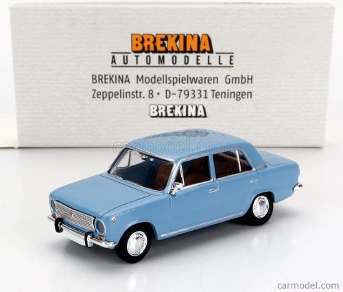 Brekina Plast - Fiat 124 1966 Light Blue