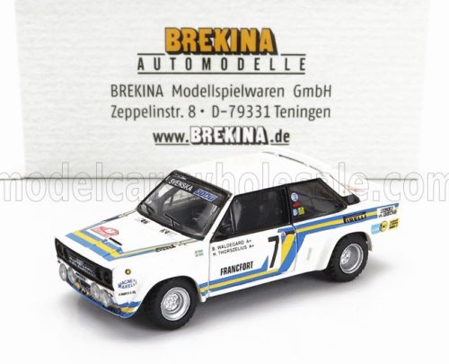 Brekina - FIAT 131 ABARTH TEAM SVENSKA FIAT N 7 3rd RALLY MONTECARLO 1980 BJORN WALDEGAARD - HANS THORSZELIUS WHITE