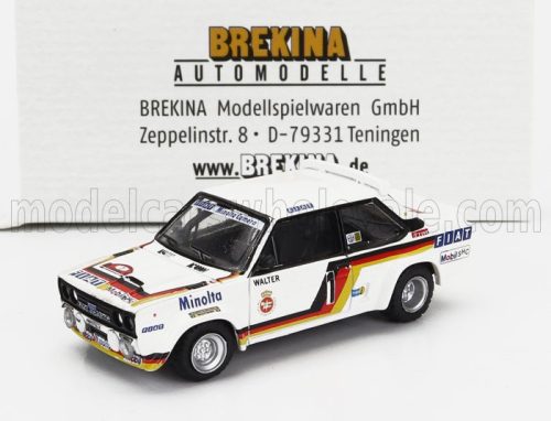 Brekina - FIAT 131 ABARTH N 1 WINNER RALLY HUNSRUECK 1979 WALTER ROHRL - CHRISTIAN GEISTDORFER WHITE