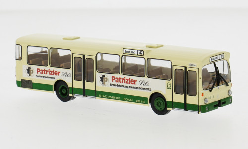 Brekina - Mercedes O 305 Stadtbus, 1972, Stadtwerke Bonn - Patrizer, 1:87