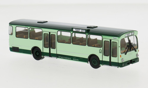 Brekina - Brekina, Mercedes O 305 Stadtbus, 1972, Stadtwerke Bonn, 1:87