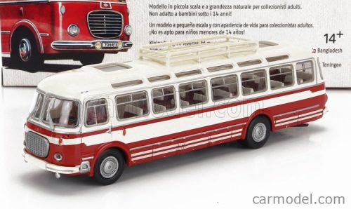 Brekina Plast - Skoda 706 Rto Lux Autobus 1958 Red White