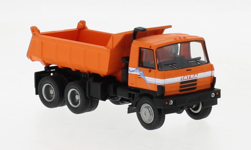 Brekina - Brekina, Tatra 815 Kipper, orange/schwarz, 1984, 1:87