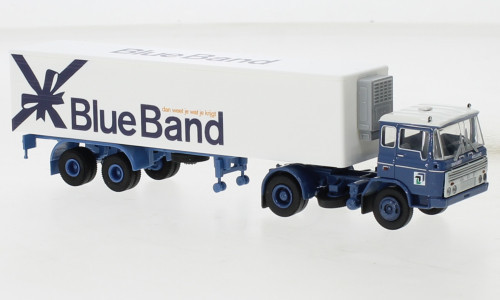 Brekina - Brekina, DAF FT 2600 Kühlkoffer-SZ, 1962, Binfürst - Blue Band, 1:87