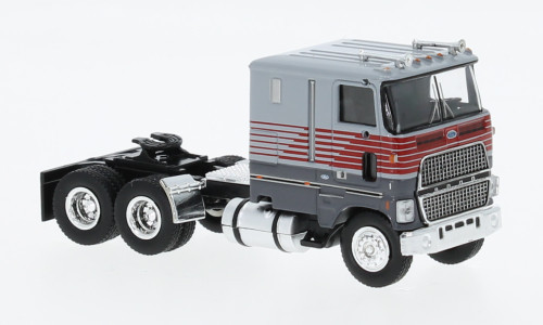 Brekina - Brekina, Ford CLT 9000, grau/rot, 1978, 1:87