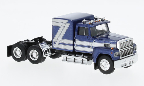 Brekina - Brekina, Ford LTL 9000, dunkelblau/silber, 1978, 1:87