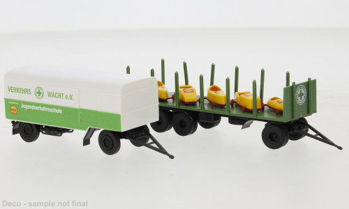 Brekina - Brekina, Set 2 Anhänger, 1965, Verkehrswacht e.V. - Jugendverkehrsschule, 1:87