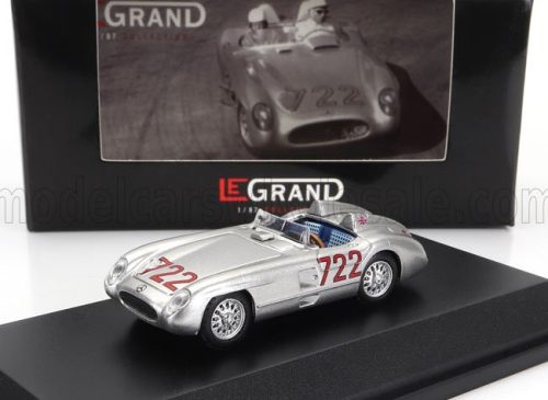 Brekina - MERCEDES BENZ 300 SLR SPIDER N 722 WINNER MILLE MIGLIA 1955 STIRLING MOSS - DENIS JENKINSON SILVER