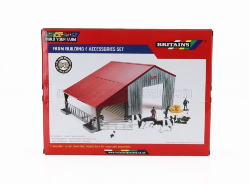 Britains - ACCESSORIES FARM BUILDING - DIORAMA STALLA CON ANIMALI VARIOUS