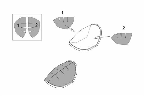 Brengun - Me P1103 rocket fighter canopy mask (Brengun kit)