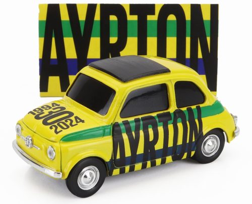 Brumm - FIAT 500 BRUMS AYRTON - 30th ANNIVERSARY 1994-2024 YELLOW GREEN