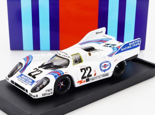 Brumm - PORSCHE 917K 4.9L TEAM MARTINI RACING N 22 WINNER 24h LE MANS 1971 HELMUT MARKO - GIJS VAN LENNEP WHITE BLUE RED