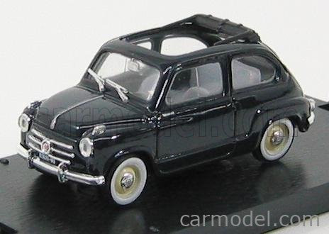 Brumm - Fiat 600 1956 Tetto Aperto - Open Roof Dark Blue