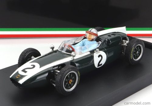 Brumm - Cooper F1 T53 N 2 British Gp 1960 B.Mclaren - With Driver Figure Green White