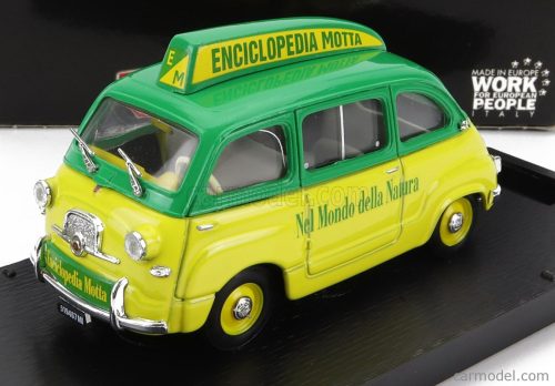 Brumm - Fiat 600 Multipla - Enciclopedia Motta 1956 Yellow Green