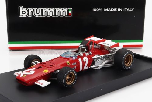 Brumm - FERRARI F1  312B N 12 WINNER GP AUSTRIAN 1970 JACKY ICKX - WITH DRIVER FIGURE RED WHITE