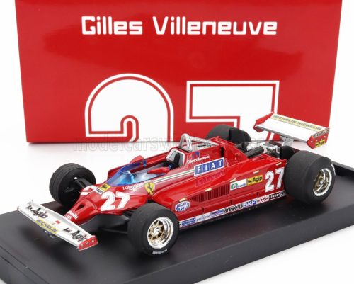 Brumm - FERRARI F1  126CK TURBO N 27 ITALY GP 1981 GILLES VILLENEUVE RED