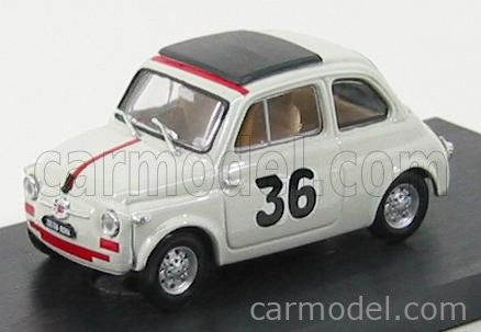 Brumm - Fiat Nuova 500 N 36 Preparata Gigetto Giraldi Premio Campagnano Vallelunga 1965 Ignazio Giunti Light Grey