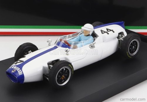 Brumm - Cooper F1 T56 N 44 Belgium Gp 1961 M.Gregory - With Driver Figure White Blue