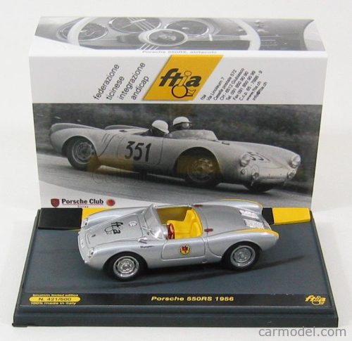 Brumm - Porsche 550Rs Spider 1956 Ftia Silver