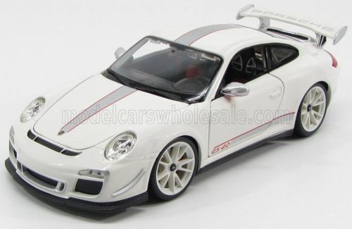 Burago - PORSCHE 911 997-2 GT3 RS 4.0 COUPE 2012 WHITE SILVER