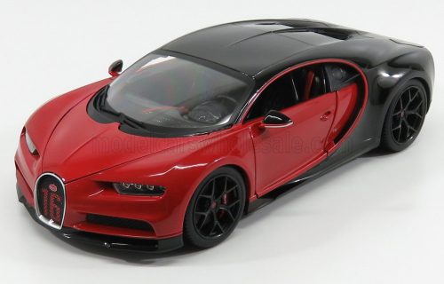 Burago - BUGATTI CHIRON SPORT N 16 2016 RED BLACK