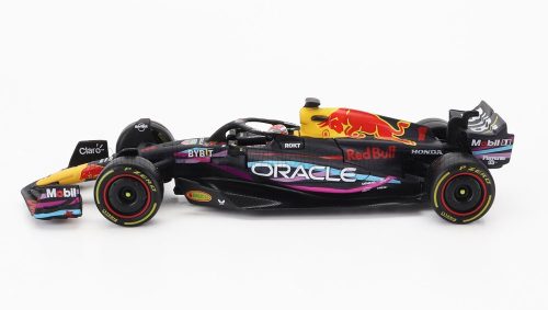 Burago - RED BULL F1  RB19 TEAM ORACLE RED BULL RACING N 1 WORLD CHAMPION WINNER MIAMI GP 2023 MAX VERSTAPPEN MATT BLUE