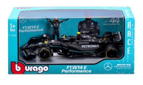 Burago - MERCEDES GP F1 W14 TEAM MERCEDES-AMG PETRONAS FORMULA ONE N 63 SEASON 2023 GEORGE RUSSELL MATT BLACK