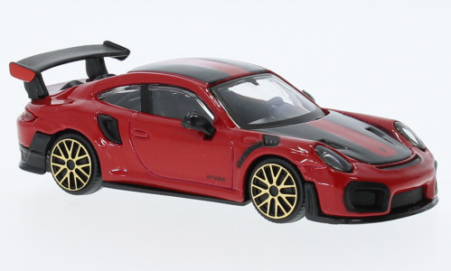 Burago - Bburago, Porsche 911 GT2 RS, rot/schwarz, 1:43