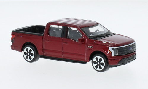 Burago - Ford F-150 Lightning, dunkelrot, 2022, 1:43