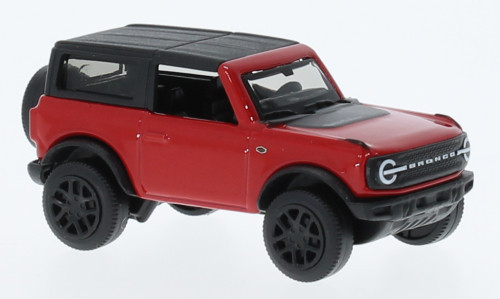 Burago - Bburago, Ford Bronco Wildtrak, rot/schwarz, 2021, 1:64