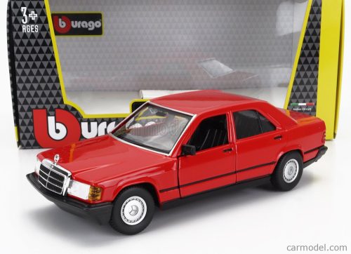 Burago - Mercedes Benz 190E 1984 Red