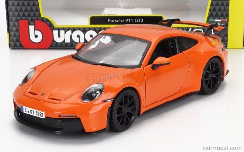 Burago - Porsche 911 992 Gt3 Coupe 2021 Orange