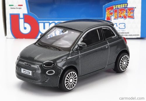 Burago - Fiat 500 - Full Electric - 2021 Grey Met