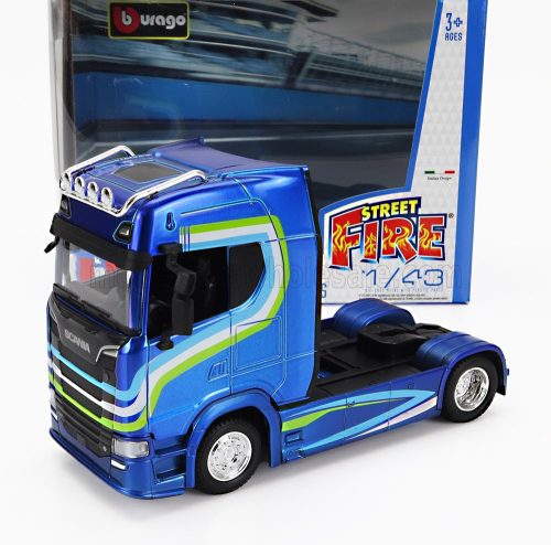 Burago - SCANIA S770 V8 TRACTOR TRUCK 2-ASSI 2021 BLUE