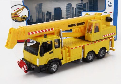 Burago - MAN TRUCK CRANE GRU BBRG-3000 3-ASSI 2010 YELLOW