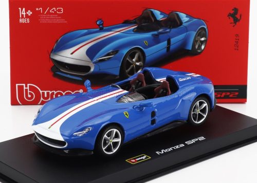 Burago - FERRARI MONZA SP2 2018 BLUE SILVER