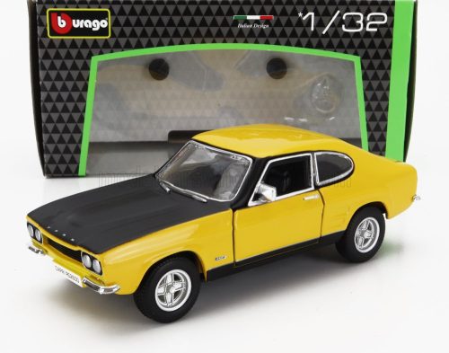 Burago - FORD ENGLAND CAPRI RS 2600 COUPE 1970 YELLOW BLACK